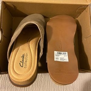 Clarks Brynne Glide slip on shoes suede